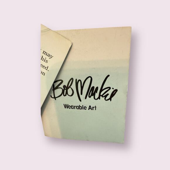 NWT Bob Mackie Wearable Art Suede Leather Sweater Jacket with Detail - Small - Picture 8 of 16